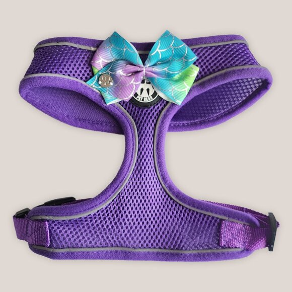 Brooklyn Pet Gear Dog Harness Purple Mesh Pet Vest Buckle Adjustable Closure - Picture 1 of 7